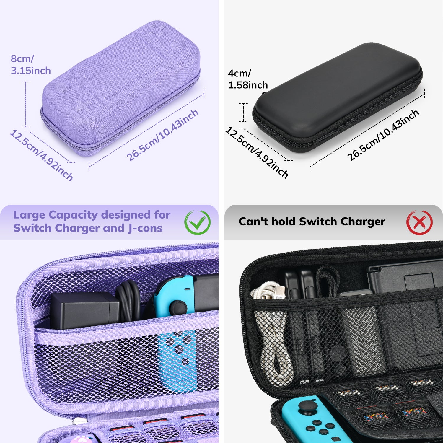 Younik Button Design Nintendo Switch Bag, Carrying Bag for NS Switch