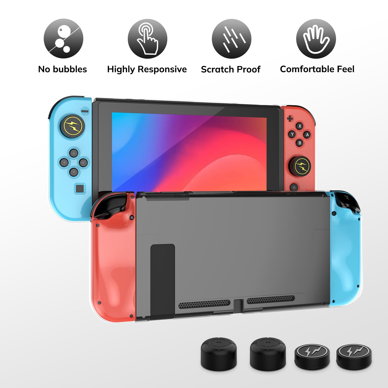 Younik Y Design Nintendo Switch Travel Case, Switch Accessories, Thumb Grips