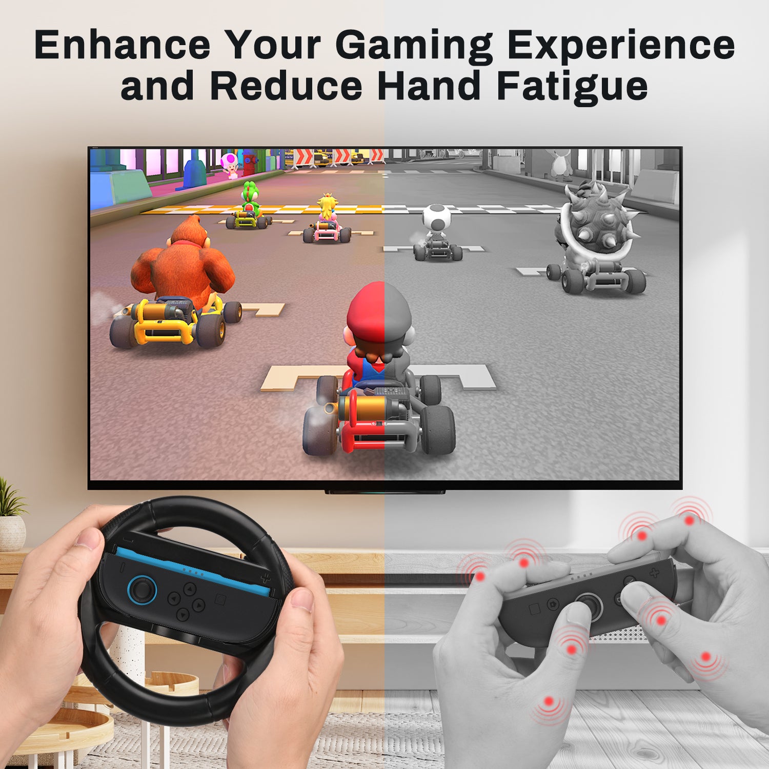 Younik Switch Steering Wheels for NS Switch 2 (2 Pack)