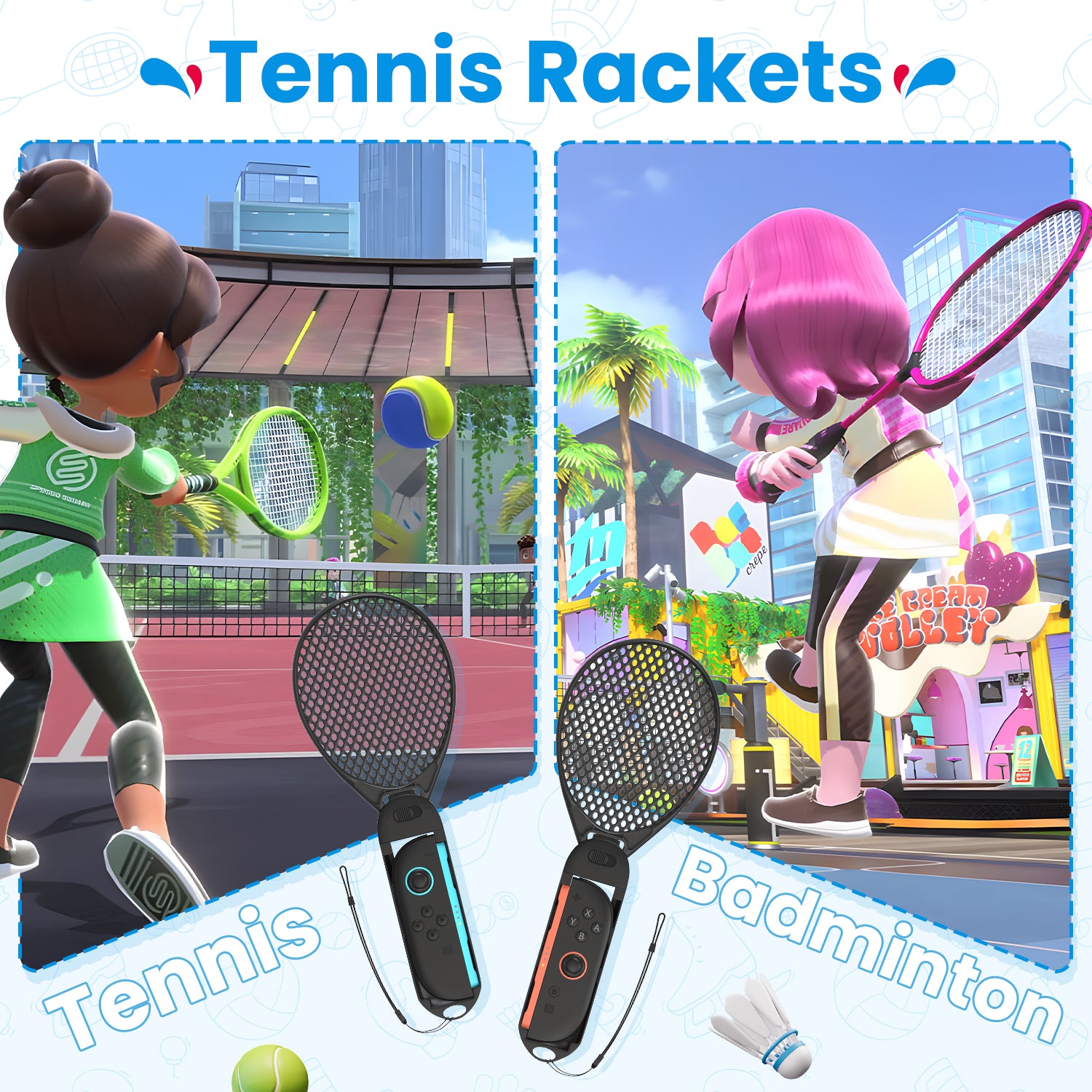 Younik Switch 2 Sports Accessories, 11 in 1 Switch 2 Sports Bundle (2025)