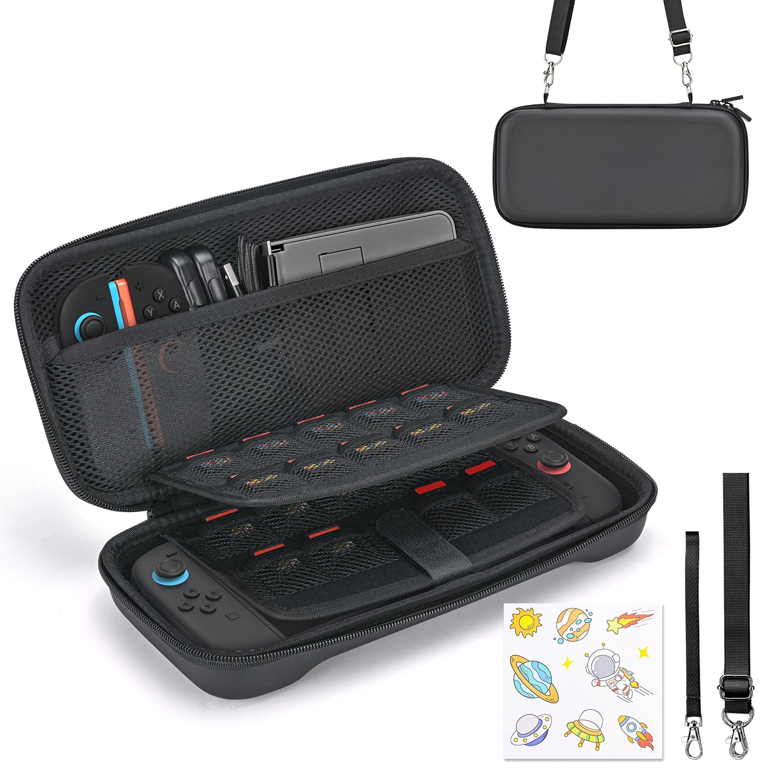 Nintendo Switch 2 Carrying Case with Game Holder - Black