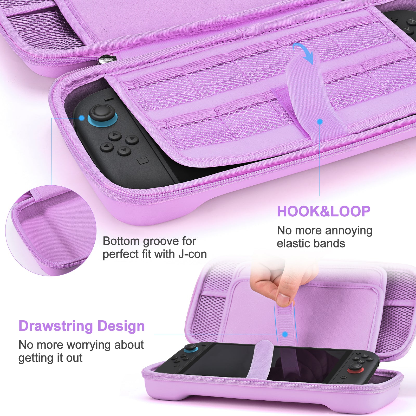 Younik Switch 2 Case Compatible with NS Switch 2 (2025, Purple)