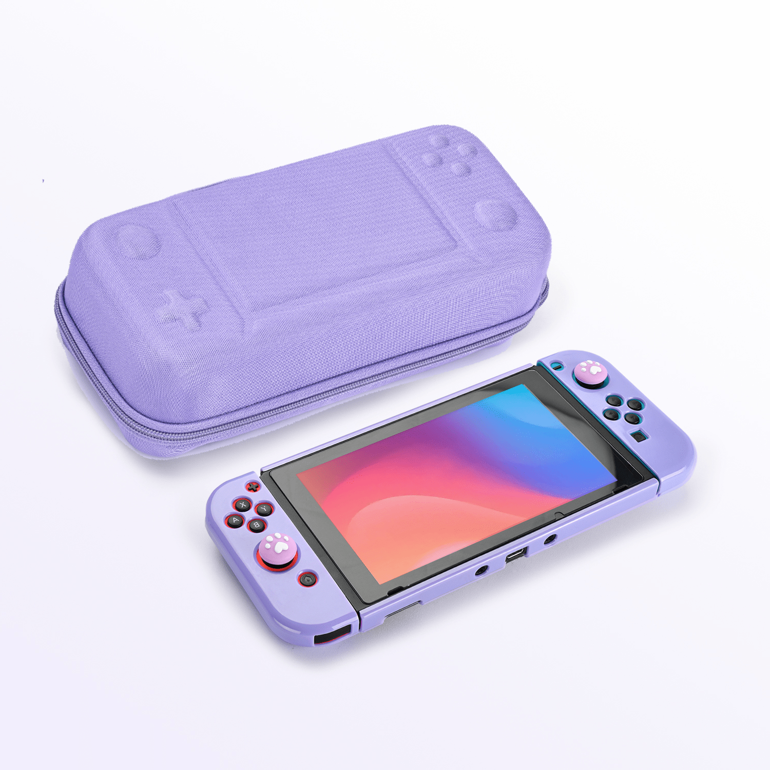 Younik Button Design Large Capacity Case for Switch, Switch Protective Carrying Case