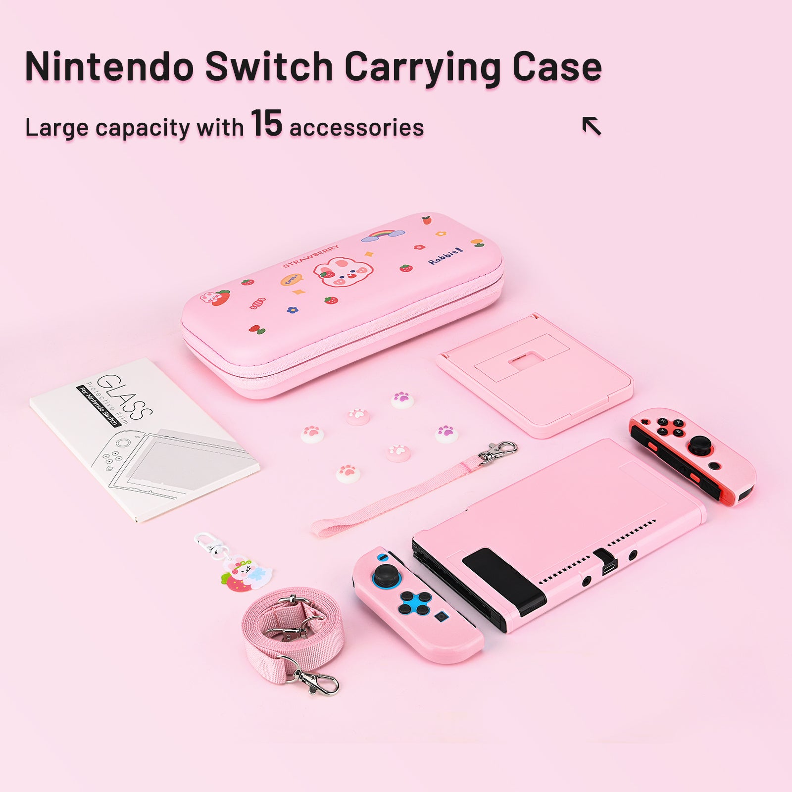 Younik Cute Nintendo Switch Case, Switch Carrying Case for Kids