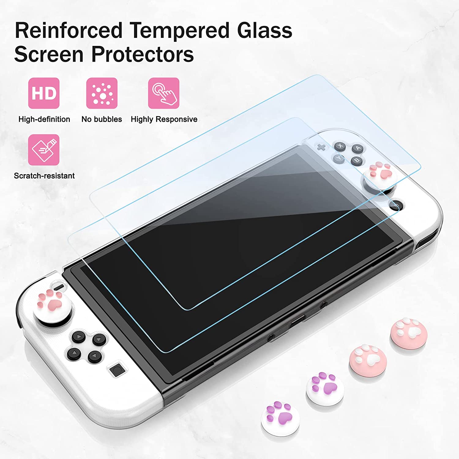Younik OLED Case Nintendo Switch OLED Cover, OLED Switch Grip