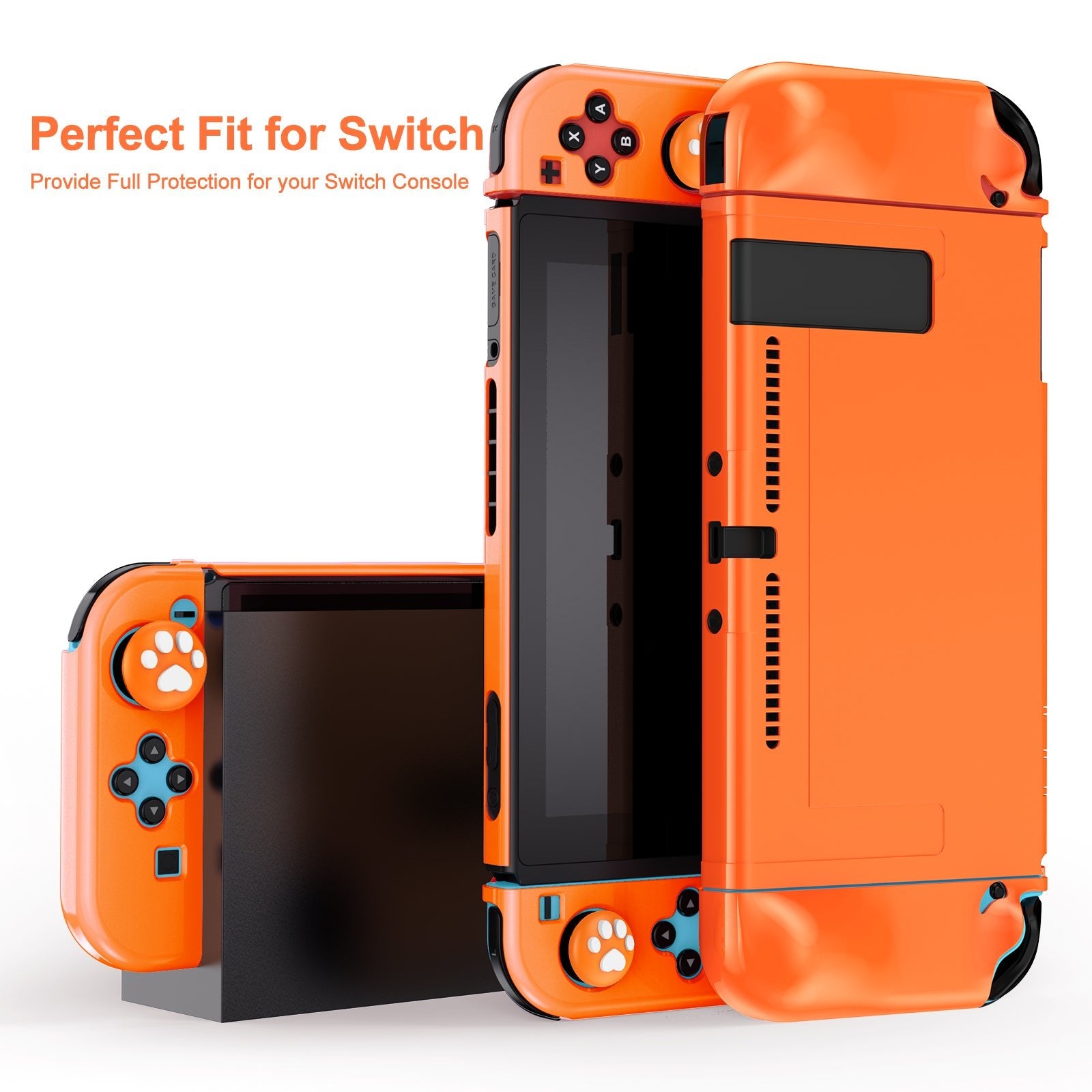 Younik Hard Switch Carrying Case, Thumb Grips for Nintendo Switch