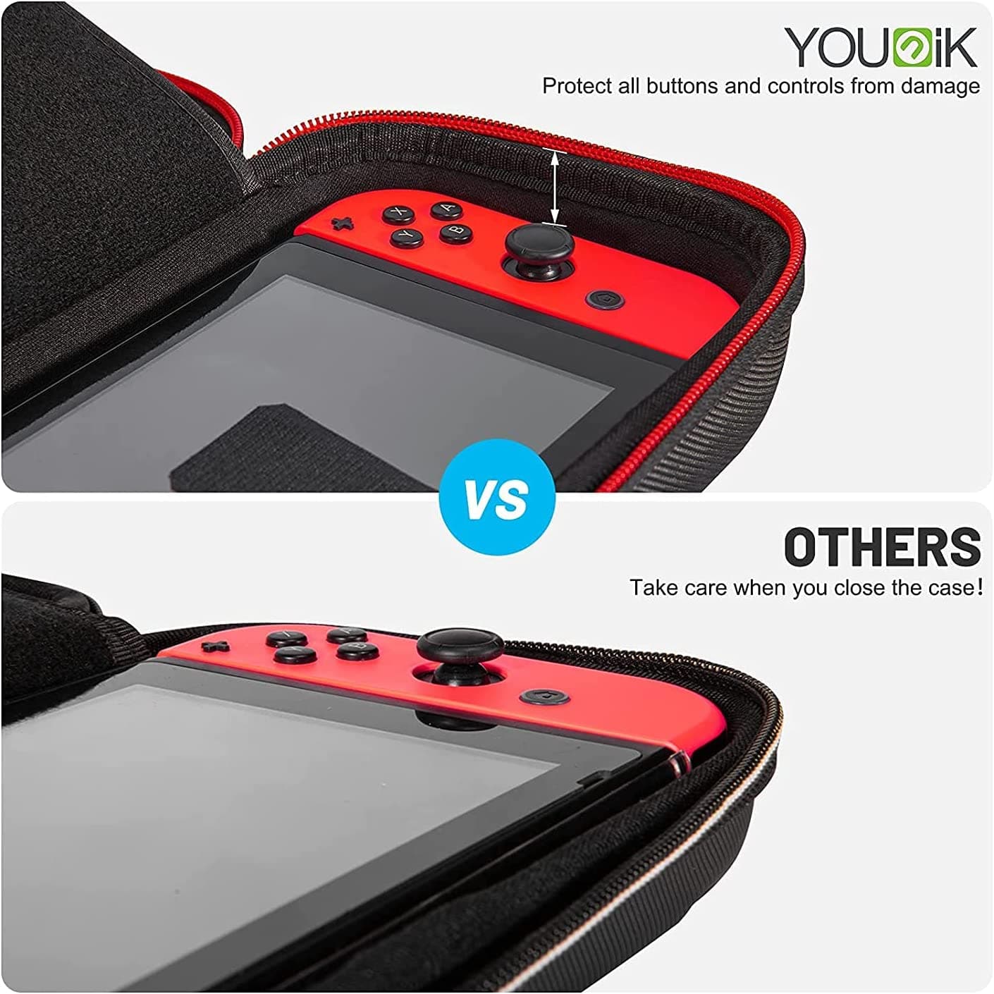 Younik Travel Case Nintendo Switch Carrying Case - Black