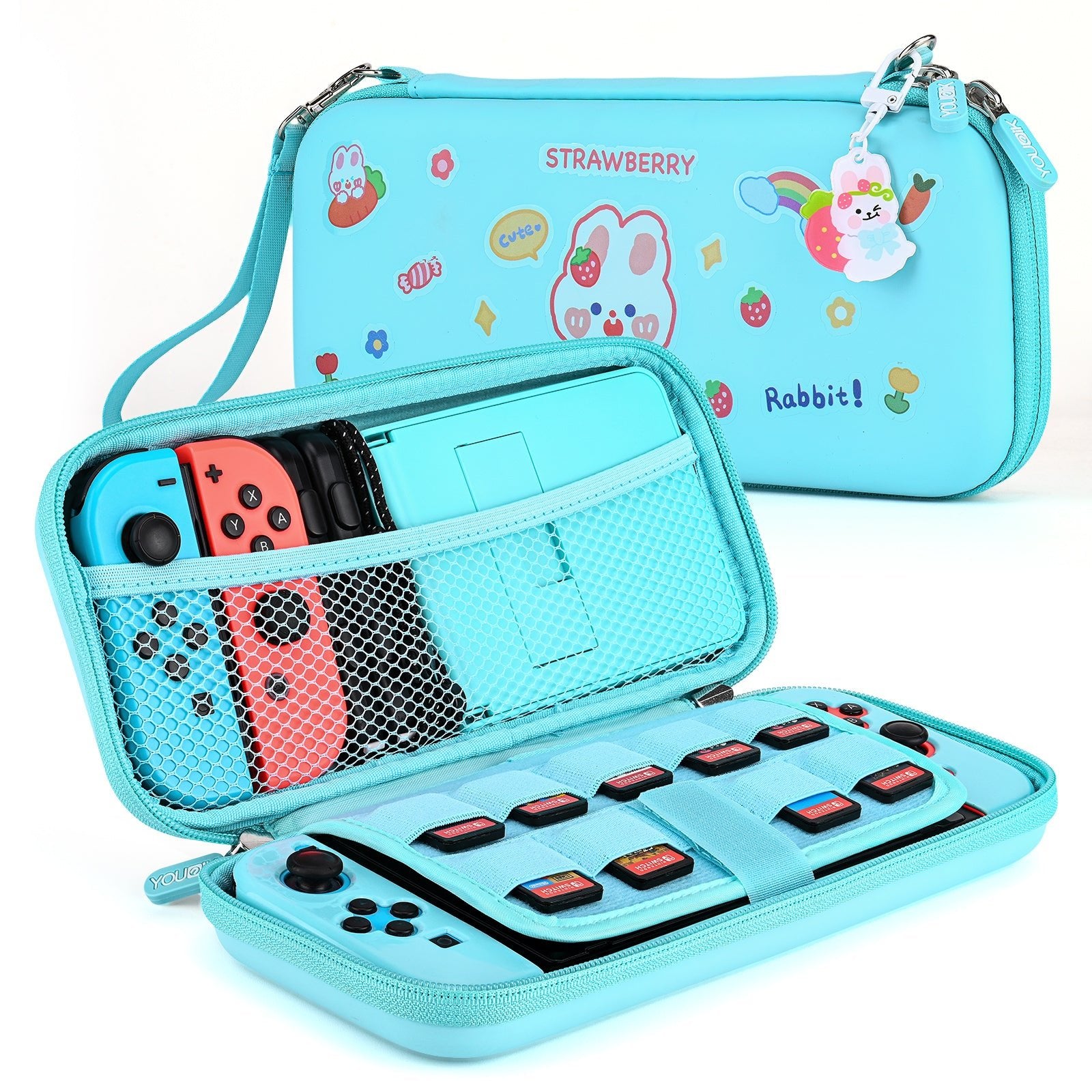 Younik Switch Carrying Case with 15 Accessories, Case for Switch