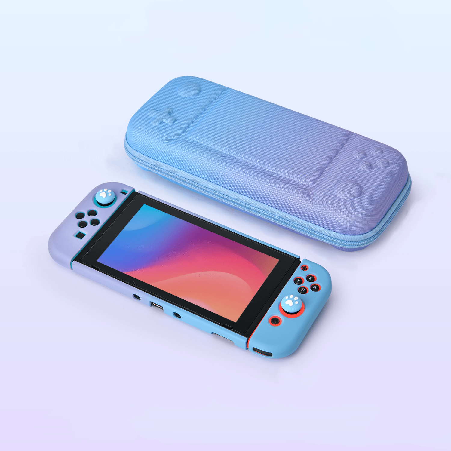 Younik Button Design Slim Travel Case for Switch, Switch Carrying Case, Joy-Con Design
